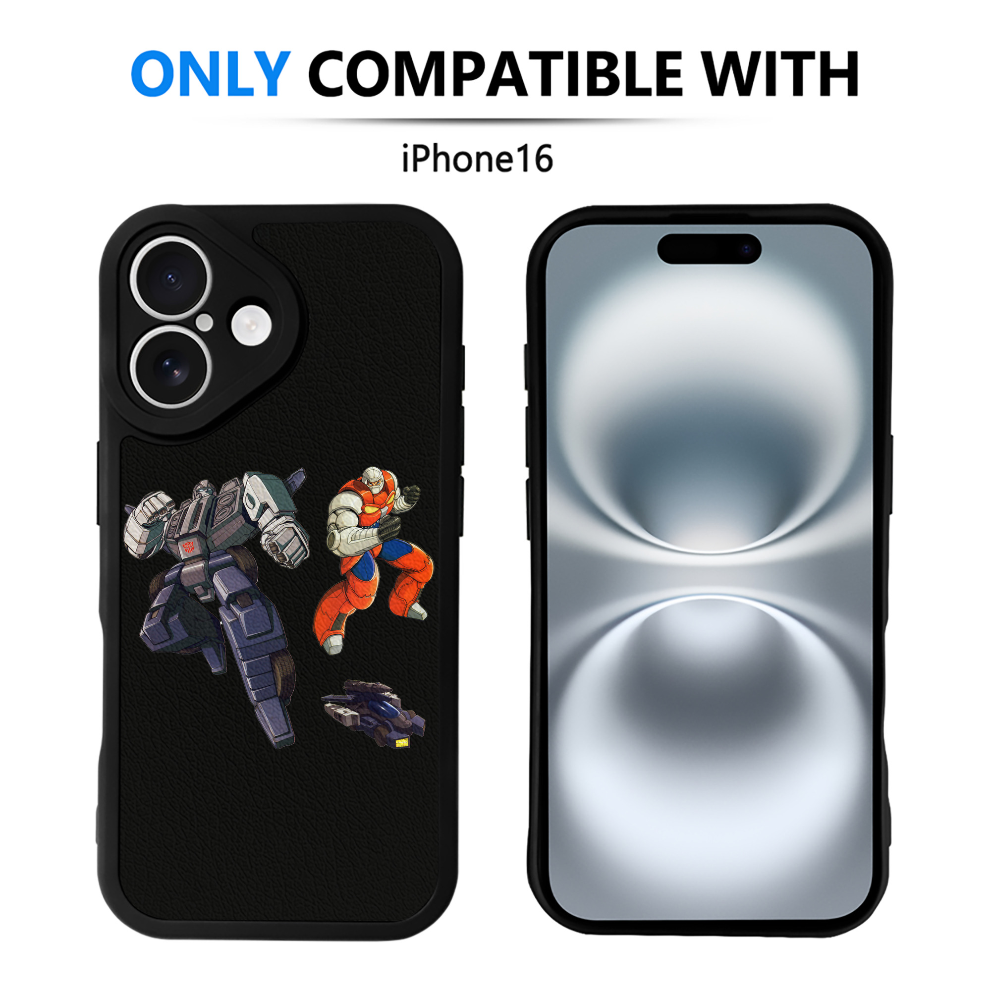 （画像用）  【iPhone 16シリーズ対応】シリコンスマホケース（レザー調） 材質：シリコン